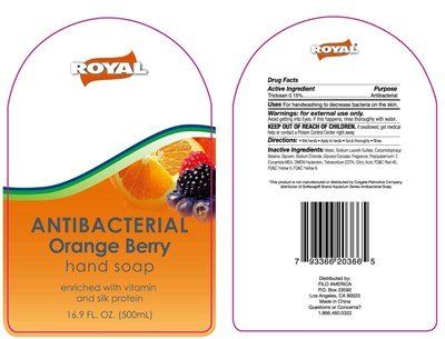 orange berry hand soap.jpg label image - orange berry hand soap